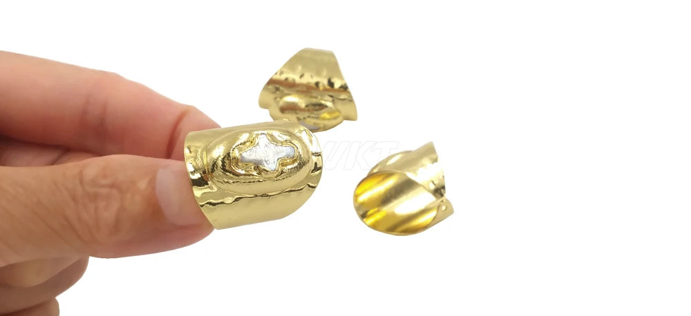 WT-MPR121 Explosive Models Fashion 18K Gold Plated Freshwater Pearl Cross Shape With Large Adjustable Ring For Men And Women