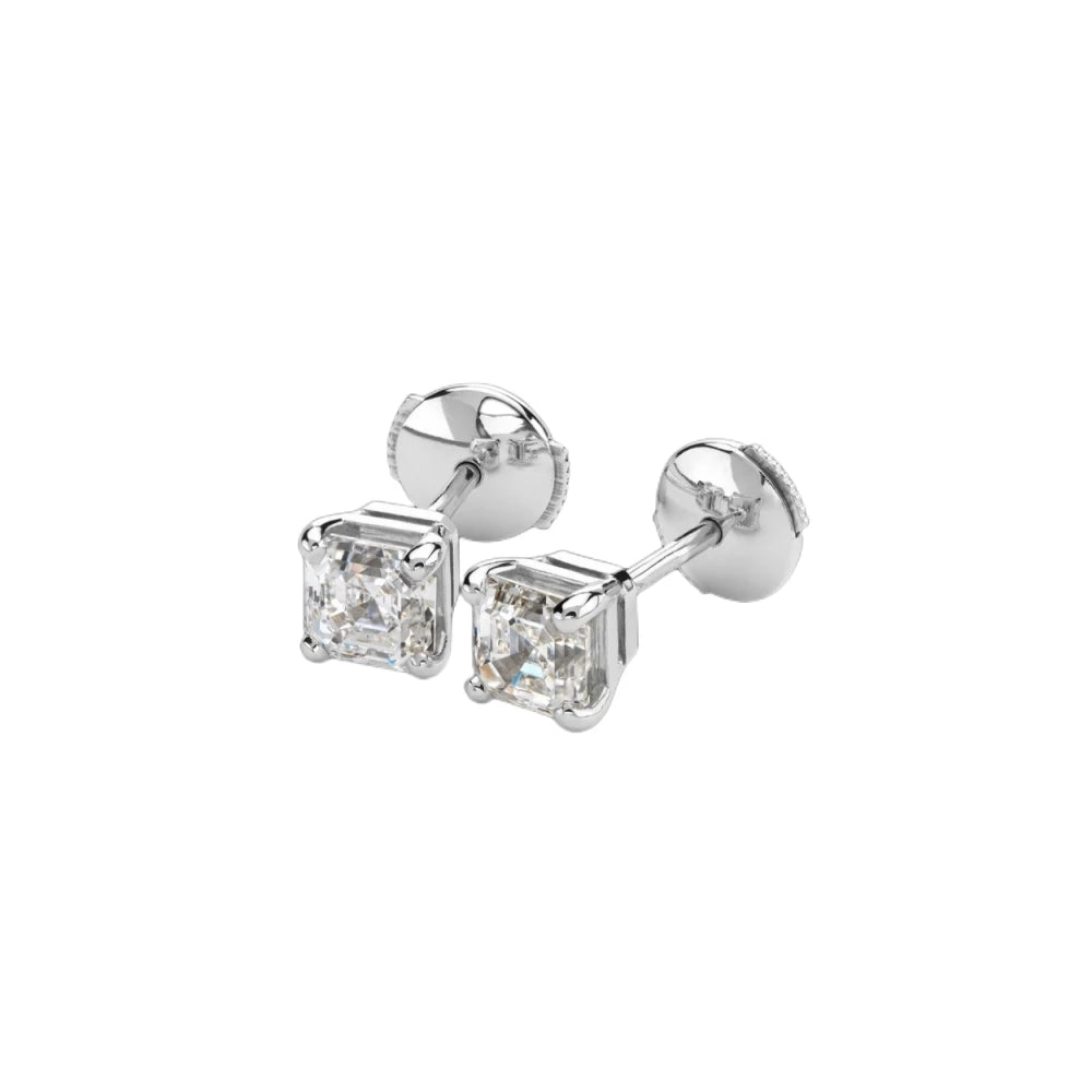 2024 Classic Simple Fashion Versatile Luxury Famous Jewelry Square Diamond Earrings For Women Party Anniversary Gift.
