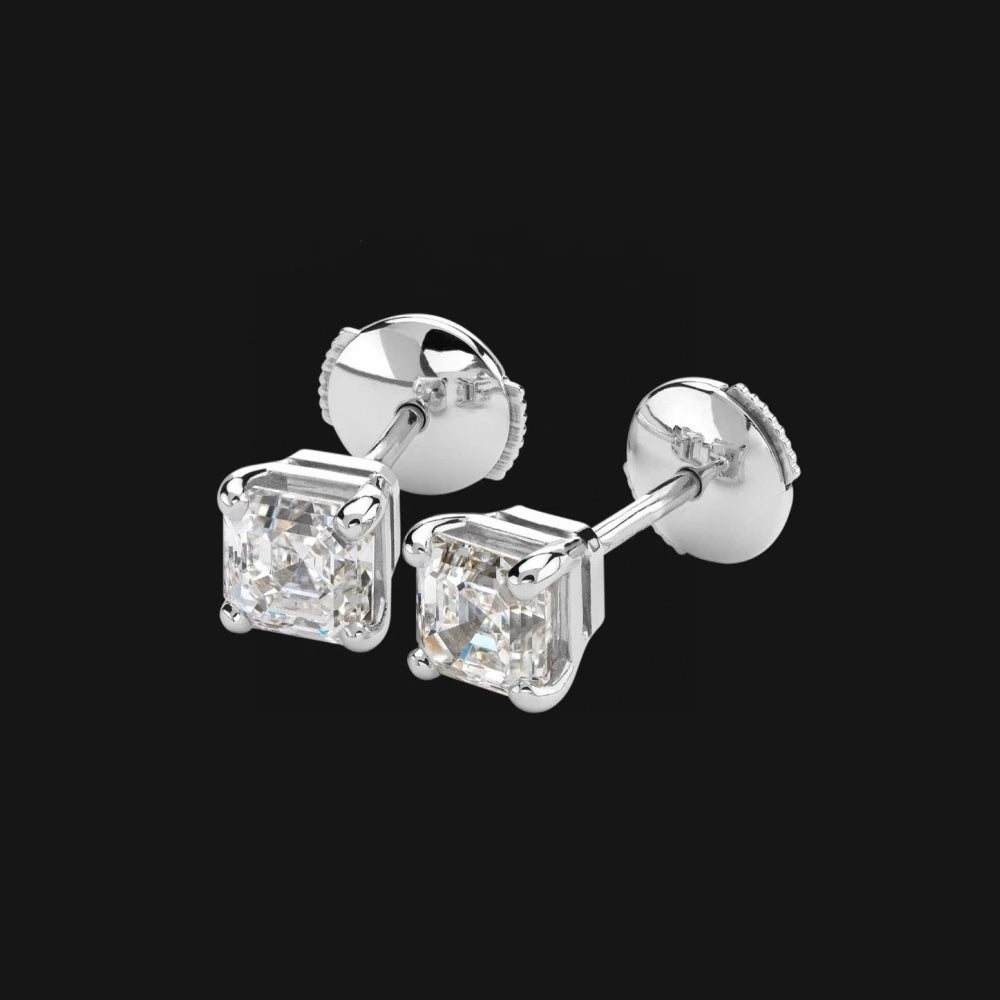 2024 Classic Simple Fashion Versatile Luxury Famous Jewelry Square Diamond Earrings For Women Party Anniversary Gift.